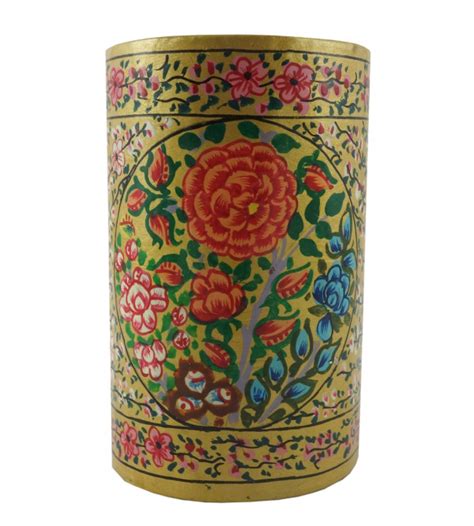 PAPER MACHE PEN STAND PAPIER MACHE ASSORTED DESIGN