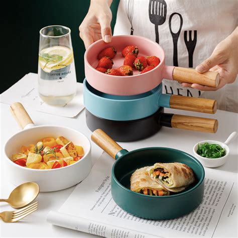 Teal Tantrum Baking Pan With Handle Online - Premium Bowl with Handle ...