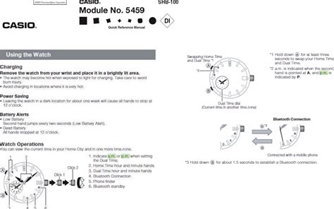 Image result for Casio Watch User Guide