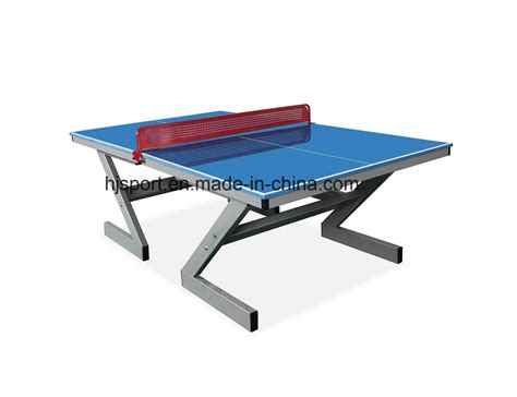 Professional Outdoor Weatherproof Table Tennis Table Fiber Glass Top ...