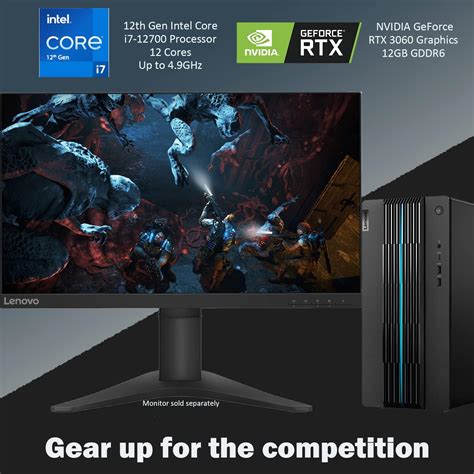 Buy Lenovo IdeaCentre 5i Gaming Desktop, 12th Gen Intel Core i7-12700 ...