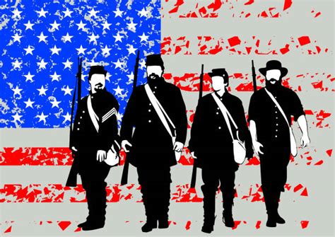 160+ American Civil War Soldiers Stock Illustrations, Royalty-Free ...