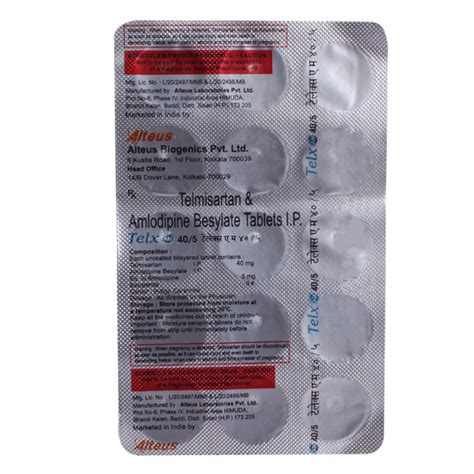 Telx AM Tablet 15's Price, Uses, Side Effects, Composition - Apollo ...