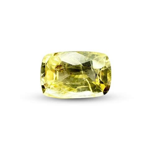 Natural Yellow Sapphire 1.25 Carat – Vivid Golden Gemstone – Swastik Gem