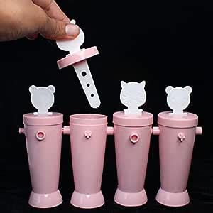 Buy Prime Set of 4 Pcs Ice Pop Candy Popsicle Kulfi Mould Reusable ...