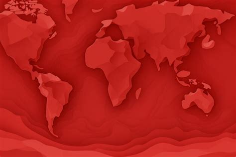 Arafed map of the world with a red background generative ai | Premium ...
