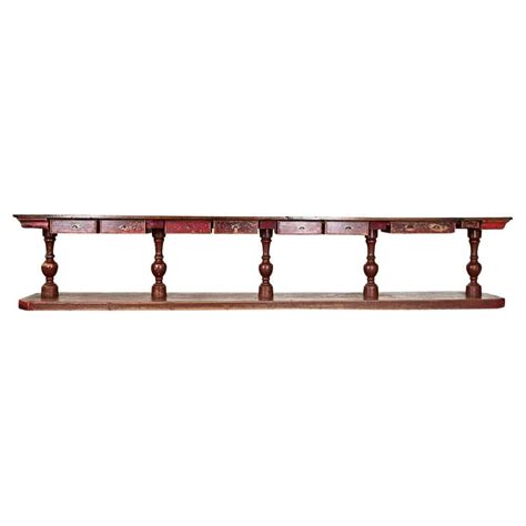 Massive Spanish 19th Century Shop Counter For Sale at 1stDibs