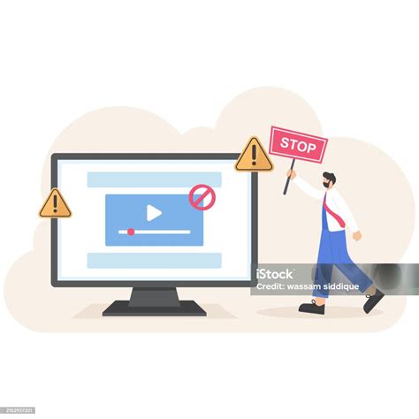 Prohibition Sign To Not Watch And Download Movies On Illegal Sites Stop ...