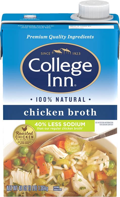 Amazon.com : College Inn Fat Free and Lower Sodium Chicken Broth, 14.5 ...