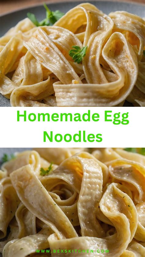 Homemade Egg Noodles - Bex's Kitchen