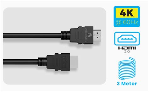 ZEBRONICS Haa3020C HDMI Cable 3M