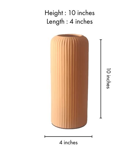 Rippled Orange ceramic vase – The Decor Circle