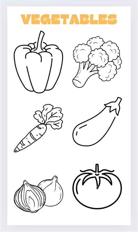 24 vegetable coloring pages free pdf printables – Artofit
