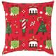 VINTERFINT cushion cover, Christmas pattern red, 50x50 cm (20x20") - IKEA