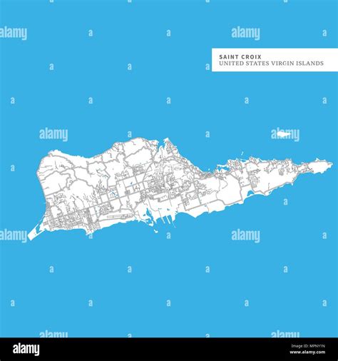 Map of Saint Croix Island, United States Virgin Islands, contains ...