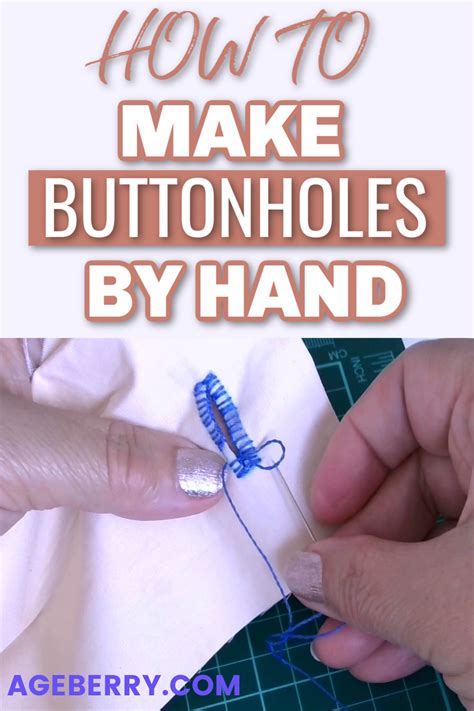 How to Make Buttonholes by Hand Tutorial 的图像结果