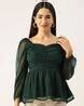 Buy Green Tops for Women by Slenor Online | Ajio.com