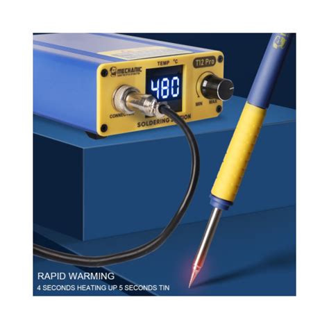 Mechanic T12 Pro Soldering Iron with Intelligent Temp Control