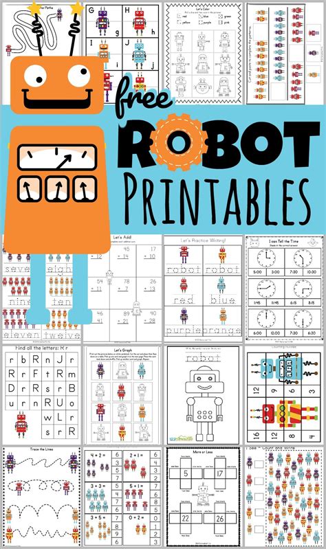 Printable Robot Activity 的图像结果