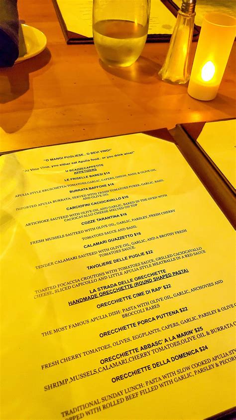 Menu at Vino Vino Restaurant, Sarasota