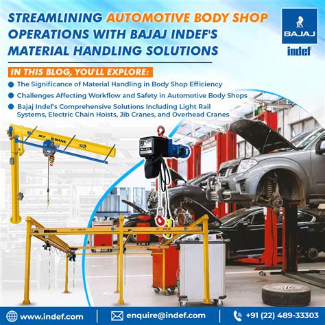 Seamless Material Movement in Automotive Body Shops with Bajaj Indef’s Material Handling Solutions