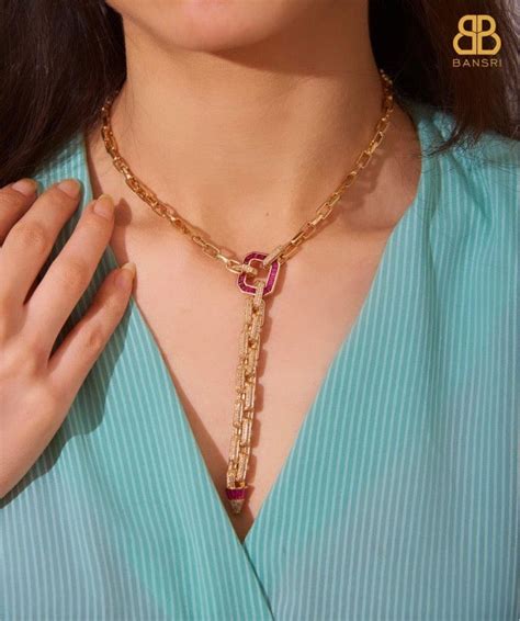 Serefina Crystal Link Necklace – Bansri Design