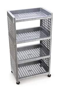 NYTK RETAIL Plastic 4 Tier Multi-Purpose Storage Organizer Kitchen and ...