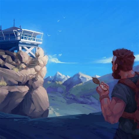 Download wallpaper Mountains, Figure, The game, People, Forest, Hills ...