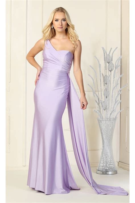 Womens Lilac Bridesmaid Prom Wedding Guest Long Asymmetrical One ...