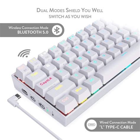 REDRAGON Draconic K599 Pro 60% RGB Semi Mechanical Wireless Gaming Key ...