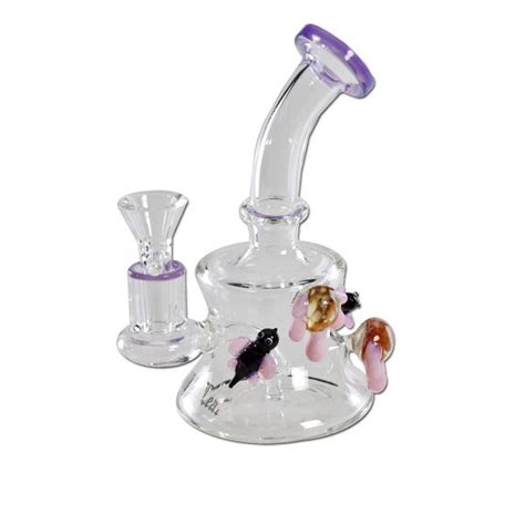 'Black Leaf' glass bubbler for herbs & oil - Bees, 68,99