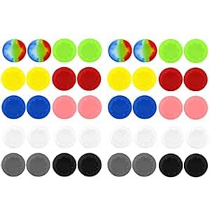 BeautyMood 40pcs Colorful Thumb Grips Silicone Analog Controller ...