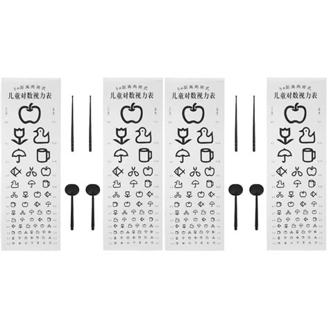 Buy ULTECHNOVO 4sets Exams for Vision Chart, With Kids Pointer Visual ...