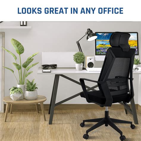 KLIM K300 Office Chair - Ergonomic office chair with back support and ...