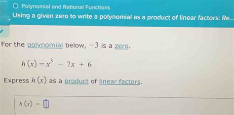 Writing a Polynomial Function Using Zeros 的图像结果