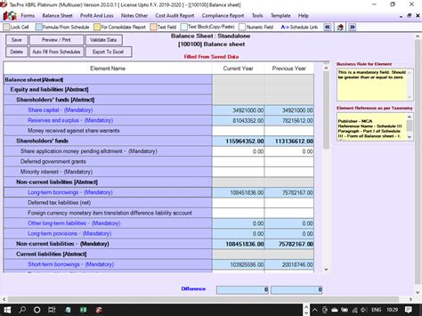 TaxPro XBRL C & I Features - TaxPro Help