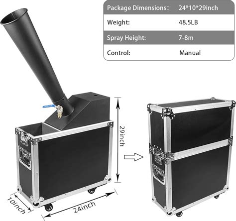 Buy CO2 Confetti Cannon Machine Manual Control with Flight Case for ...