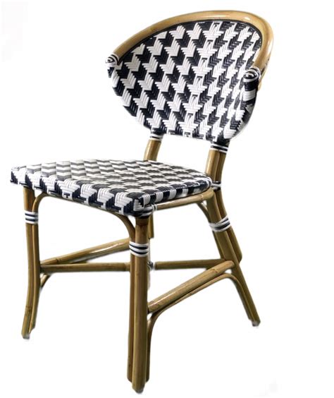 Custom handmade French bistro chair made of 100% rattan wood in a ...
