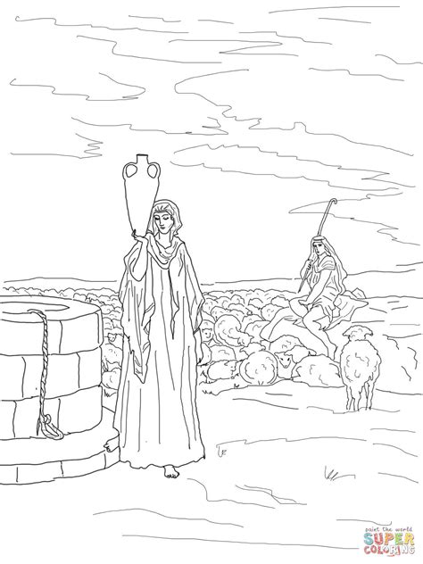 Jacob And Leah And Rachel Coloring Pages