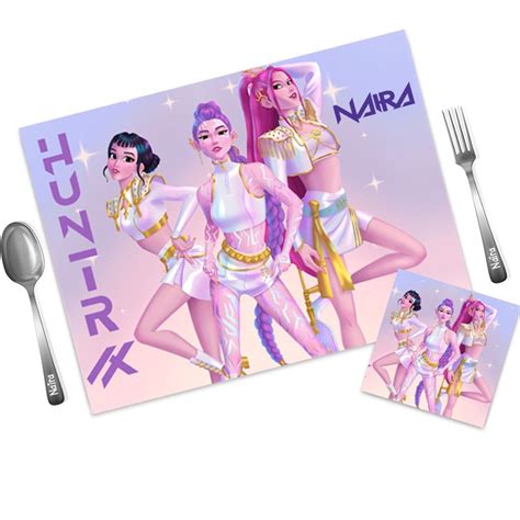 Mat Coaster Set - Kpop Design 2 – Popup Kids
