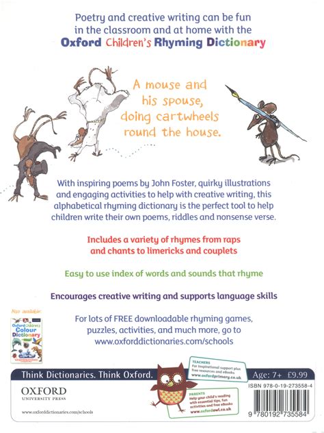 Oxford Children's Rhyming Dictionary by Oxford Dictionaries ...