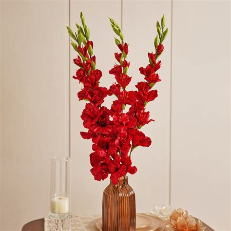 Shop Red Gladiolus Faux Flower Stem - Single - at Best Price Online in ...