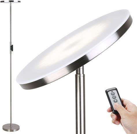 Floor Lamp,30W/2400LM Sky LED Modern Torchiere 3 Color Temperatures ...