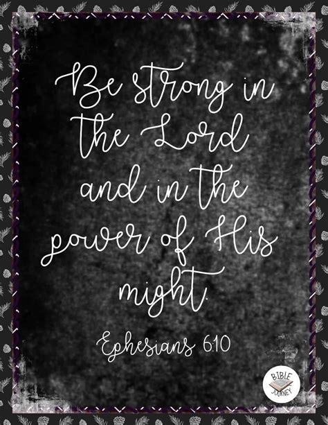 Ephesians 6:10 KJV - Picture Bible Verse