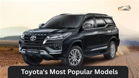 Toyota's Most Popular Models in India