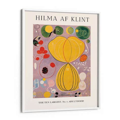 Hilma AF Klint - No. 7 Adulthood Exhibition Poster Art Print – Nook At You