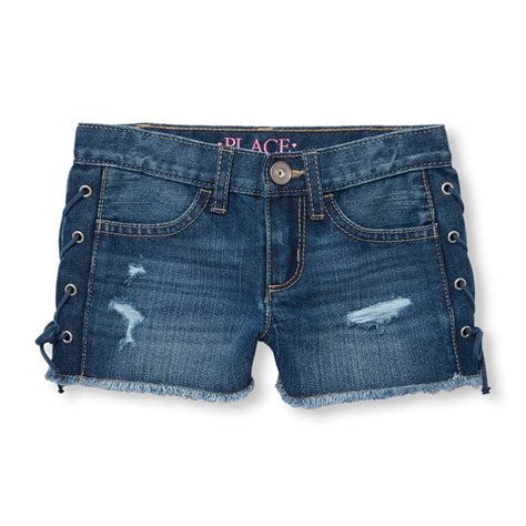 Buy The Children's Place Girls' Big Denim Shorts, OLLIEWASH 01126, 5 at ...