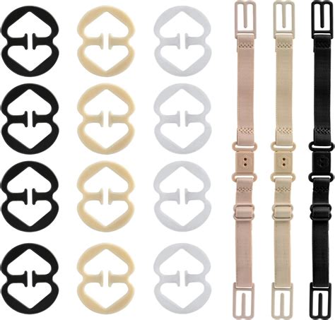 Naler Bra Strap Holder Clips, 3pcs Bra Straps Holder + 12pcs Bra Clips ...