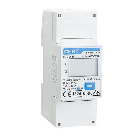 Chint Ddsu666 Single Phase Din 35mm Electronic Smart Energy Meter ...