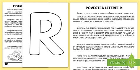 Povestea literei r | Clasele I și II | Teacher made